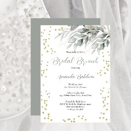 Invitación Bridal Brunch Gold Stars