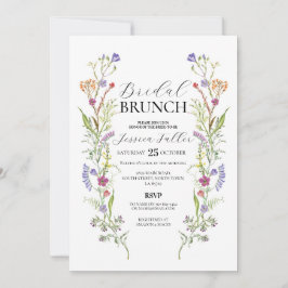 Invitación Bridal Brunch Wildflowers Floral Ditsy