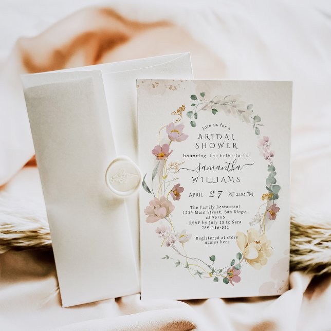 Invitación Bridal Elegante Boho Bridal Shower (Subido por el creador)