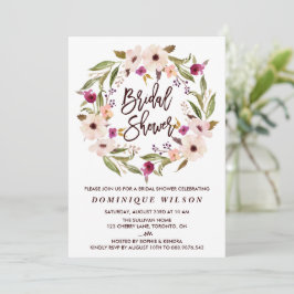 Invitación Bridal Floral Fantástica y caprichosa