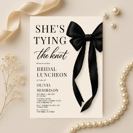 Invitación Bridal Luncheon She's Tying The Knot Bow 