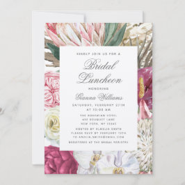 Invitación Bridal Luncheon Watercolor Floral Bridal Shower