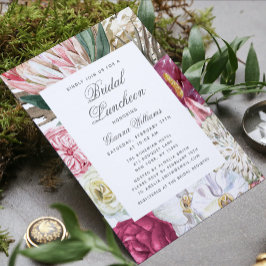 Invitación Bridal Luncheon Watercolor Floral Bridal Shower