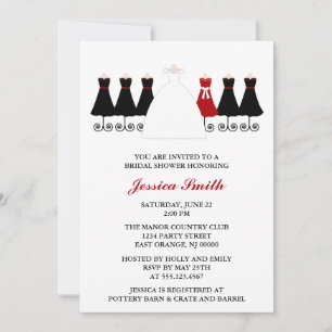 Invitación Bridal Party Gowns Wedding Shower