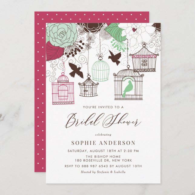 Invitación Bridal Shower (Anverso / Reverso)