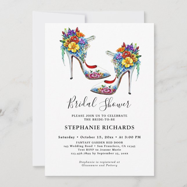 Invitación Bridal Shower (Anverso)