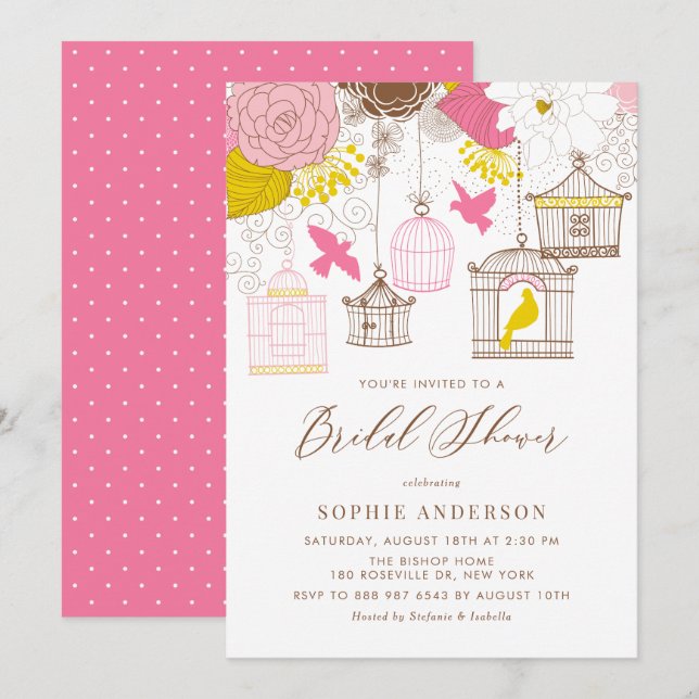 Invitación Bridal Shower (Anverso / Reverso)