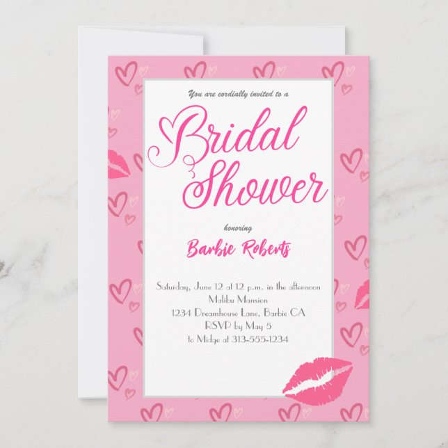 Invitación Bridal Shower (Anverso)