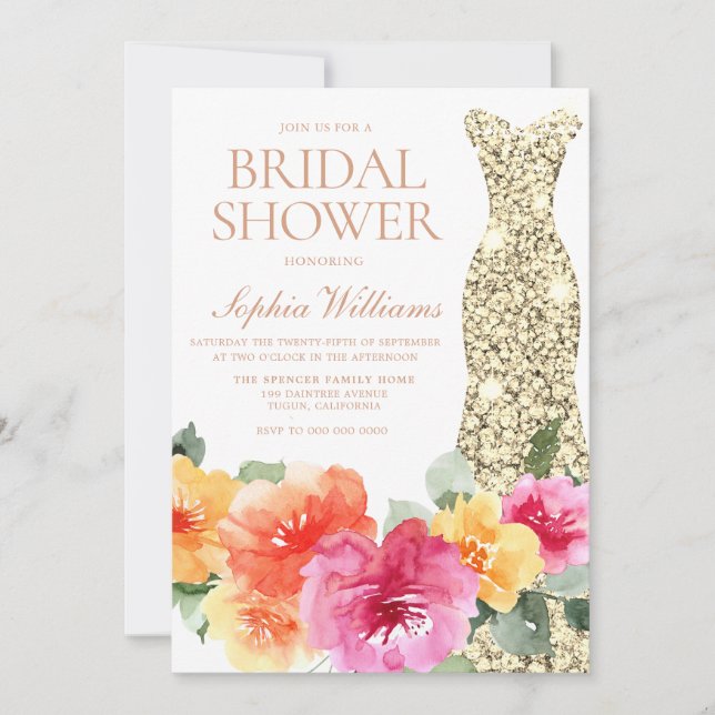 Invitación Bridal Shower (Anverso)