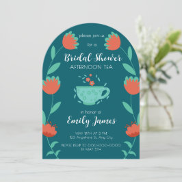 Invitación Bridal Shower - Afternoon Tea Party Invitation
