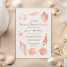 Bridal Shower Beach Fiesta Seasheles rosas