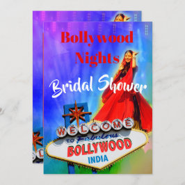 Invitación Bridal Shower Bollywood Indio Colorful Moderne