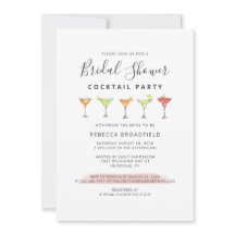 Bridal Shower Cocktail Fiesta Tropical Beach