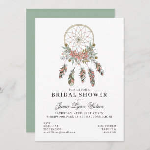 Invitación Bridal Shower   Dream Catcher
