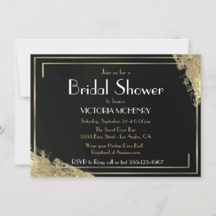 Invitación Bridal Shower Flapper Grandes Noches Gatsby Harlem
