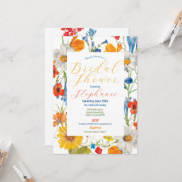 Invitación Bridal Shower Floral Verano Bachelorette