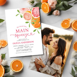 Invitación Bridal Shower Foto Citrus Principal Squeeze