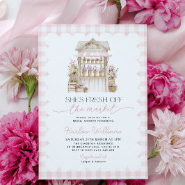 Invitación Bridal Shower Fresh off the Market Flower Market 