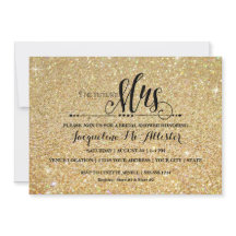 Bridal Shower Gold Purpurina Futuro Sra. Modern Fa