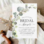 Invitación Bridal Shower Greenery Eucalyptus Succulent<br><div class="desc">Celebrate the bride-to-be in style with our gorgeous eucalyptus bridal shower invitation. This beautiful design features elegant eucalyptus leaves against a soft, neutral background, making it the perfect choice for a botanical-themed bridal shower. Make the bride-to-be's special day even more memorable with our stunning eucalyptus bridal shower invitation. With its...</div>