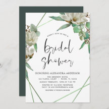 Bridal Shower Greenery Magnolia