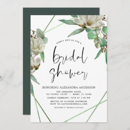 Invitación Bridal Shower Greenery Magnolia