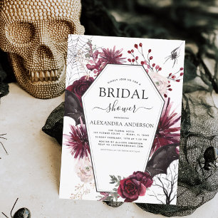 Invitación Bridal Shower Halloween otoño otoño otoño