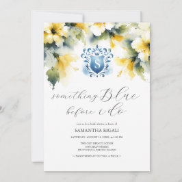 Invitación Bridal Shower Invita Algo Azul