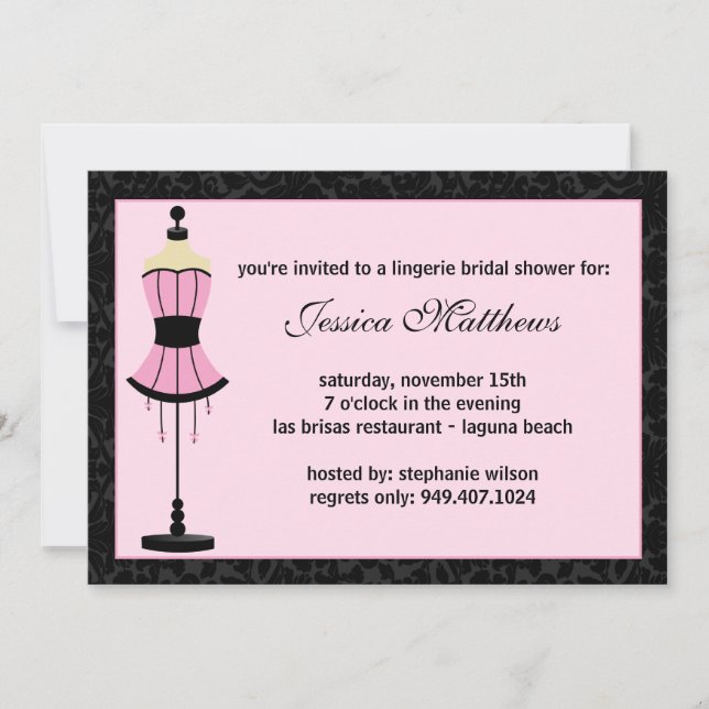 Invitación Bridal Shower Invitation (Anverso)