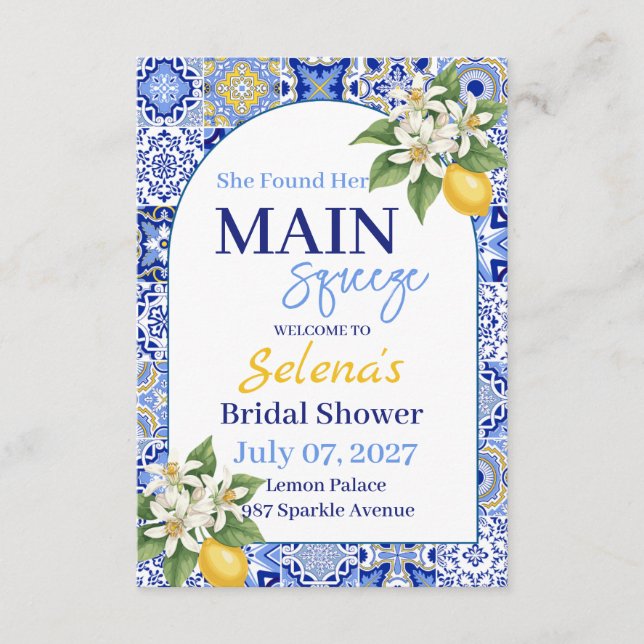 Invitación Bridal Shower Invitation Card (Anverso)
