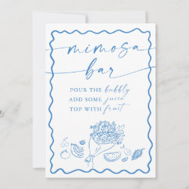 Invitación Bridal Shower Mimosa Bar Sign, Farmers Market