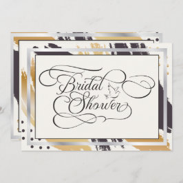 Invitación Bridal Shower | Paint moderno provoca tipografía