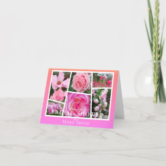 Invitación Bridal Shower (Pink Roses)