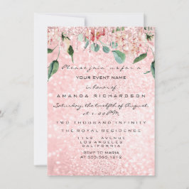 Invitación Bridal Shower Spark Rosa Rosa Dress Florencia