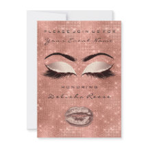 Bridal Shower Sweet 16th Rosa Purpurina de oro Rub