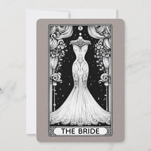 Invitación Bridal Shower Tarot (Anverso)