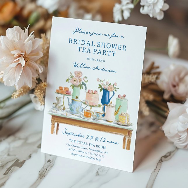Invitación Bridal Shower Tea Party Invitation  (Subido por el creador)