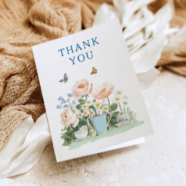 Invitación Bridal Shower Tea Party Invitation Thank You Card
