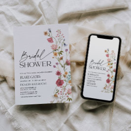 Invitación Bridal Shower Watercolor Floral