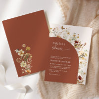 Bridal Shower Wildflower Arco Terracotta