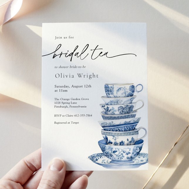 Invitación Bridal Tea Fiesta Chinoiserie Bridal Shower (Subido por el creador)