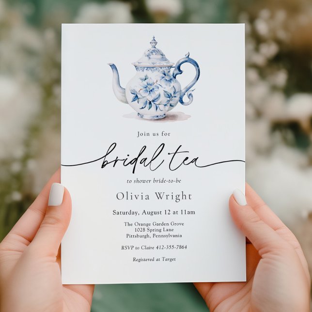Invitación Bridal Tea Fiesta Chinoiserie Bridal Shower (Subido por el creador)