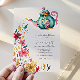 Invitación Bridal Tea Fiesta Shower