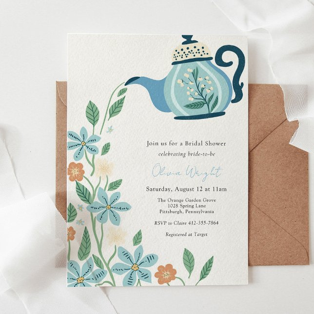 Invitación Bridal Tea Fiesta Shower (Subido por el creador)