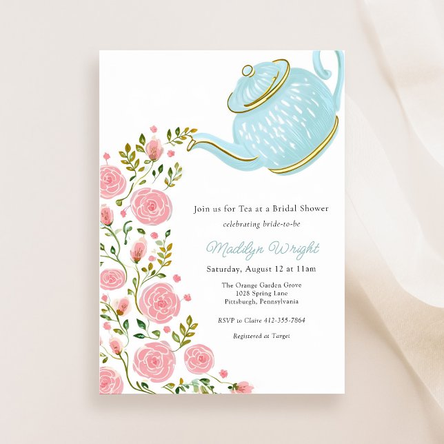 Invitación Bridal Tea Fiesta Shower (Subido por el creador)