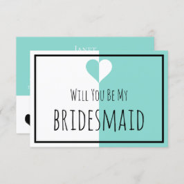Invitación BRIDE & Be My Bridesmaid Suite Boda You & Me