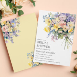 Invitación BRIDE BOUQUET BRIDAL DE LA BARRA Pastel