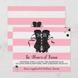 Invitación BRIDE & Bridesmaids Ohh Lala Lingerie Fiesta