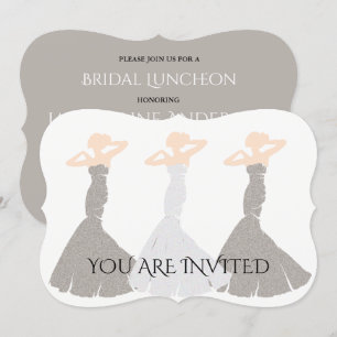 Invitación BRIDE CO Silver Champagne Bridesmaid Bridesmaid