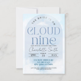 Invitación Bride está en la nube nueve invitati de la fiesta